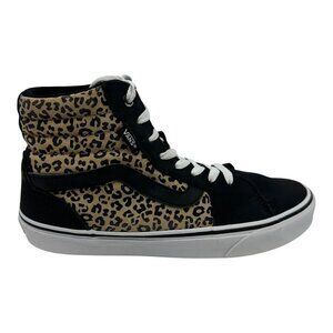 Vans Filmore Hi Womens Size 8.5 Cheetah Print 721356 Suede High Top Shoes